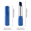2 Pack Steel Blue Light Blue Cream Matte Lipstick Stick,