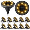 Solar Powered Ground lights 12 Pack,Waterproof LED Solar Lights Outdoor