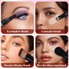 Minkissy Brocha De Maquillaje 4 En 1 - Brocha De