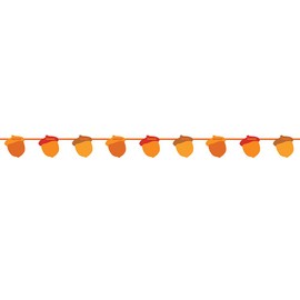 7ft Fall Acorn Paper Garland