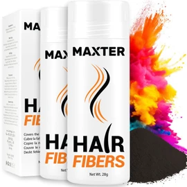 Maxter Scattered Hair for Hair Thickening, Pocket Size, Pouring Hair, Conceals Hair Loss in 10 Seconds, Hair Powder, 100% Natural, Invisible, for Fine Hair, Men & Women (Dark Brown 3 g Mini)