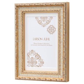 ラーソン・ジュール フォトフレーム ベルリン A5(中判=内寸152x212mm)ハガキ用中抜きマット(窓寸94x142mm)付き ゴールド