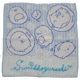 Towel Handkerchief, Women's, Girls, Cute, Character Hand Towel, Mini Towel, 9.8 inches (25 cm), Petite Towel, Antibacterial, Water Absorbent, Cotton Towel, Nursery School, Kindergarten, Elementary