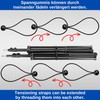 50 Pieces 20cm Length 5mm Rubber Cords Black Rubber Tensioners