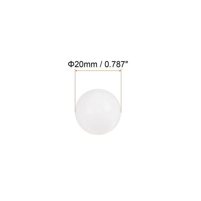 sourcing map PA66 Nylon Solid Plastic Balls 20 mm G3