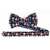 OCIA Cute Pattern Pre-tied Bow Tie Adjustable Bowties for Adult