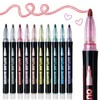 Mr. Pen- Double Line Outline Markers, 10 Colors, Self-Outline Metallic