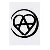 'Anarchy Heart' Temporary Tattoo - Water Resistant, Skin-Safe, Non-Toxic Transfer