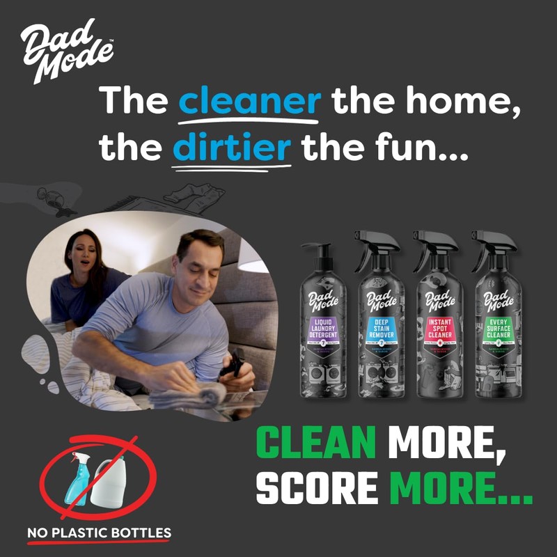 DadMode Instant Spot Cleaner Refill Pack, Quick Stain Remover Multi-Surface: