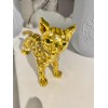 Taylor Avedon Gold Leopard Jewelry / Trinket Box