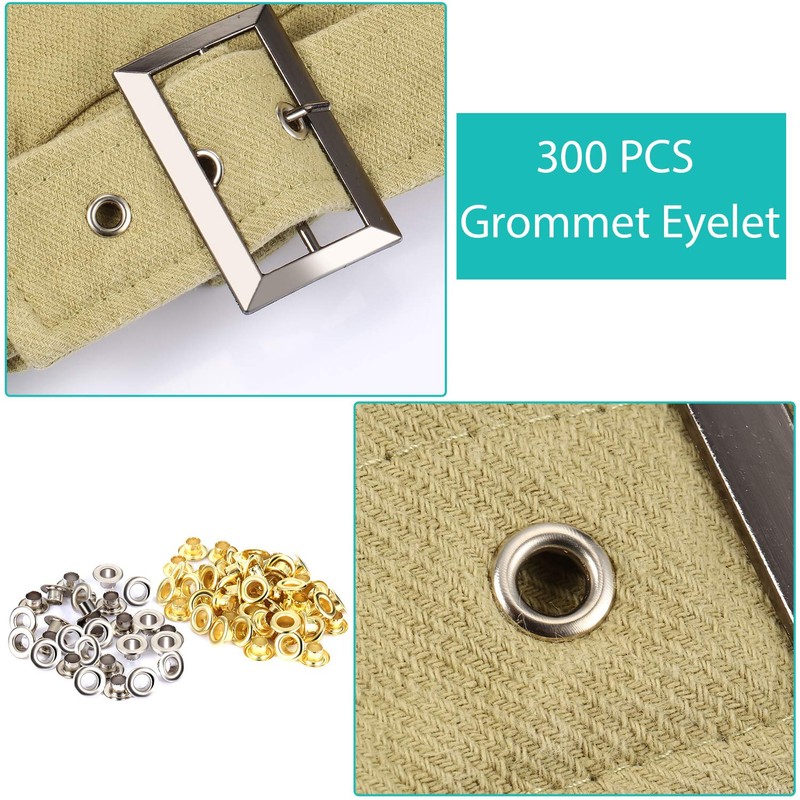 Mudder 301 Pcs Grommet Eyelet Pliers Tool Kit, Fabric Leather