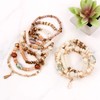 RIAH FASHION Bead Multi Layer Versatile Statement Bracelets - Stackable