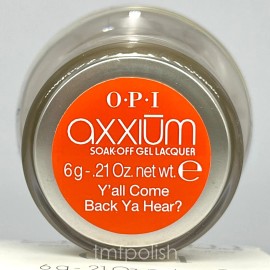 OPI Brand New OPI Axxium Gel Pod - Y'all Come Back Ya Hear? .21 oz