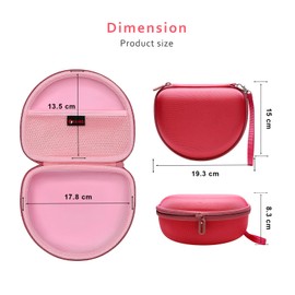 XANAD Kopfhörer Tasche für JBL Tune 510BT / JBL Tune 520BT / JBL Tune 760 NC/JBL Tune 660 BTNC/JBL Tune 710 BT/JBL Live 460NC Bluetooth Kopfhörer On-Ear Faltbarem Headphone Case（Rosa）