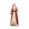 GALLERIE II Santa and Owl Figurine Red