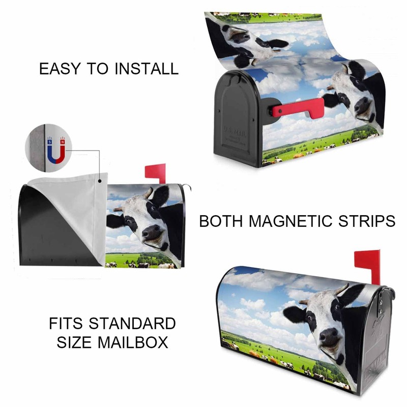 Numland Funny Cow Magnetic Anti-UV 100% Polyester Standard Size 21x18