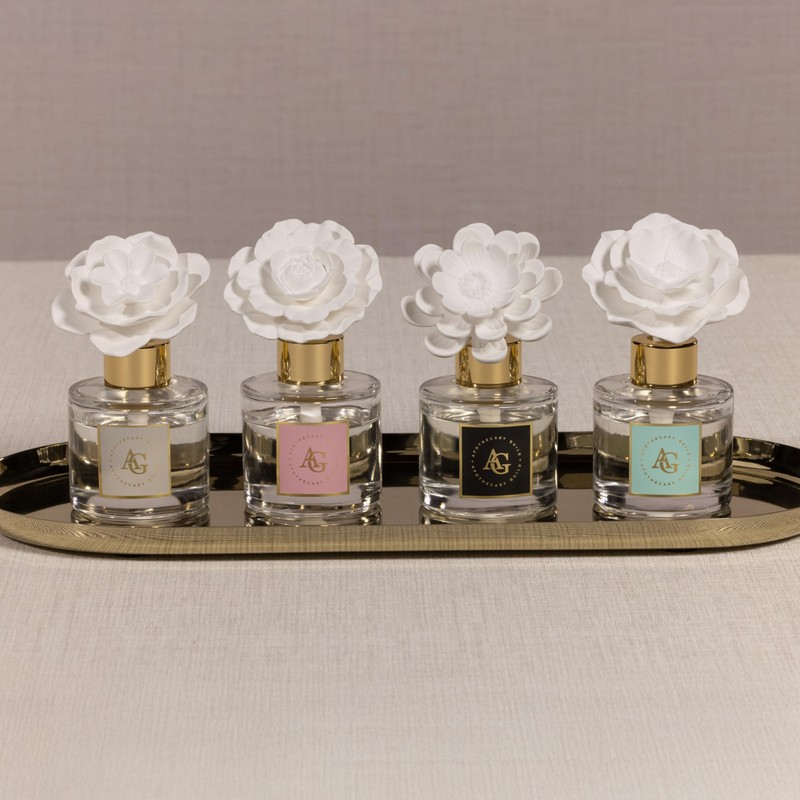 Zodax Blush Porcelain Oil Diffuser, 1.69 oz - Moroccan Peony