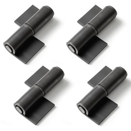 Zonon 4 Heavy Duty Hinges 5mm Thick Steel Weldable Hinges Detachable Pin for Garage Trailer Gates Industrial Doors Metal Driveway Gate