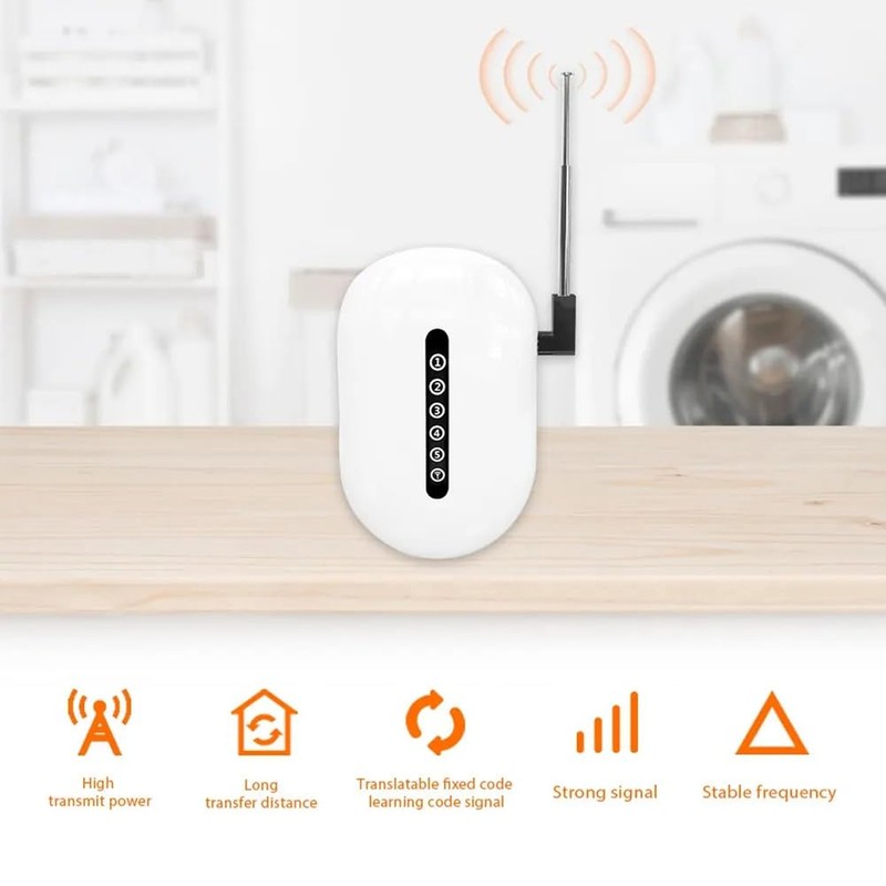 Daiilg Signal Repeater Wireless Extender 433MHz Long Range Booster Barrier-Free
