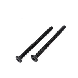cSeao 12-Pack M6 x 100mm Black Flat Head Allen Head Joint Conecting Bolts Socket Cap Screws for Furniture Table 304 Stainless Steel