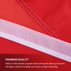 FLAGBURG Large Canada Flag 5x8 FT Large Heavy Duty Canadian Flag with Print Vivid Color and UV Fade Resistant for Canada Day Decorations Outdoors Indoors LightWeight Canada Flags with Brass Grommets