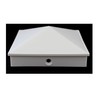 Plastic Pyramid 4x4 Nominal (3-5/8"x3-5/8") Fence Post Caps with Pre-Drilled