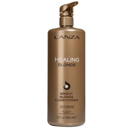 L'ANZA Healing Blonde Bright Conditioner, Formulated for Natural & Decolourised Blonde Hair, Boosts Shine & Brightness while Healing, with Sulfate-Free, Paraben-Free, Gluten-Free Formula (32 fl oz)