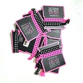 Victoria's Secret 20 packs Victorias Secret Elastic Hair Ties Scrunchie Polka Dots 40 Ties N5640