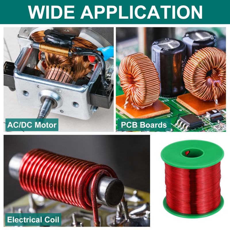 MECCANIXITY 30 AWG Magnet Wire, 30 Gauge Enameled Copper Wire,