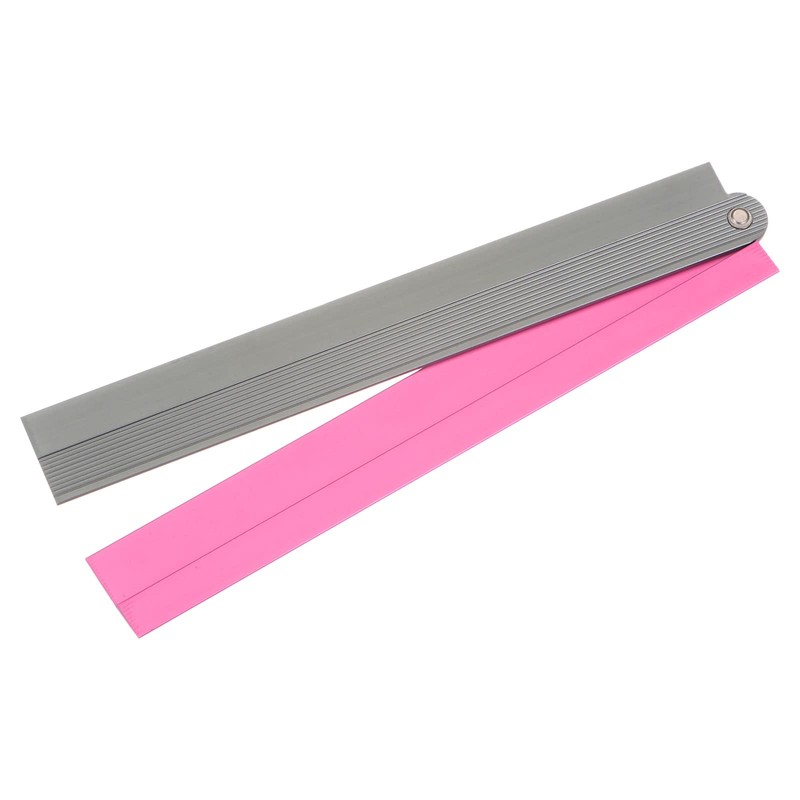 HARFINGTON Folding Straight Ruler 30cm Metric Aluminum Alloy Ruler with