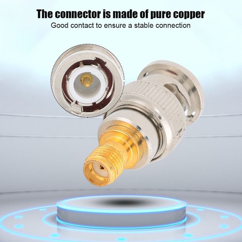 5pcs SMA F to BNC Male Pure Copper Connector for