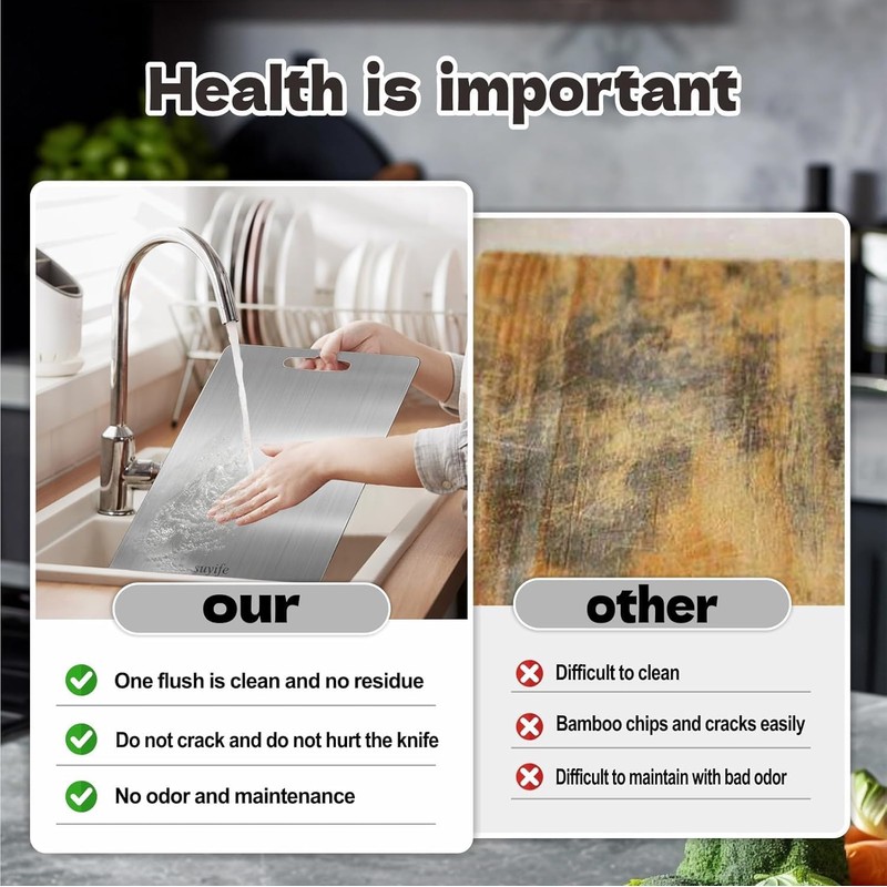 2025 Titanium Cutting Board - 100% Pure Titanium Cutting Boards
