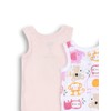 Chicco Baby Unisex Sleeveless Cotton Bodysuits Set, rose