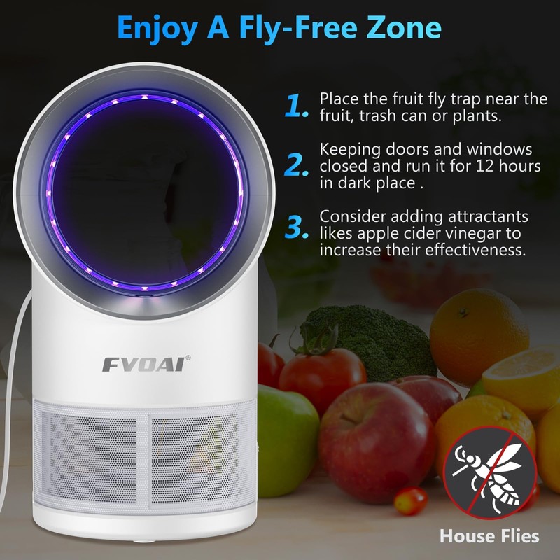 Fruit Fly Trap for Indoors, Fly Traps Indoor for Home