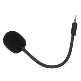 Replacement Gaming Headset Mic - Plug and Play 2.5mm Jack, Detachable Boom Design, Noise-Cancelling Foam Cover, Flexible Rotation Adjustable