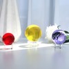 LONGWIN 40mm(1.6 inch) Solid Mini Fengshui Crystal Ball Healing Crystals(Red)