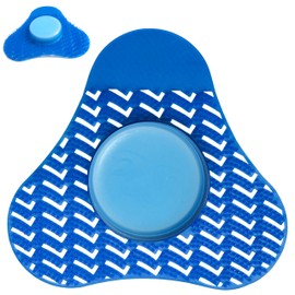 Urinal Screen Deodorizer with Urinal Cakes, janitorial Urinal Deodorizer Urinal Cakes, Bio Enzyme Anti Splash Urinal Blue Mats for Commercial Use-Public Restrooms, Gas Stations-Ocean Blue Scent (1)