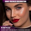 Glitter Freckles Face Tattoo, Silver Freckles Temporary Face Fake Freckles,