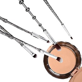 Wizard Wand Potter Makeup Brushes, 5sets Potter Makeup brushes Magic for Foundation Eye Shadow Eyeliner Blending Pencil Lip Brush Beauty Tools with Po