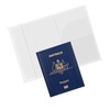 XUTONG 12 Pcs Clear Passport Cover,Australia Waterproof Transparent Protector Travel