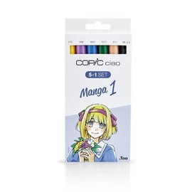 COPIC Ciao marker set A with 72 colours, all-round layout marker, alcohol-based, in practical acrylic display for storage and easy retrieval.