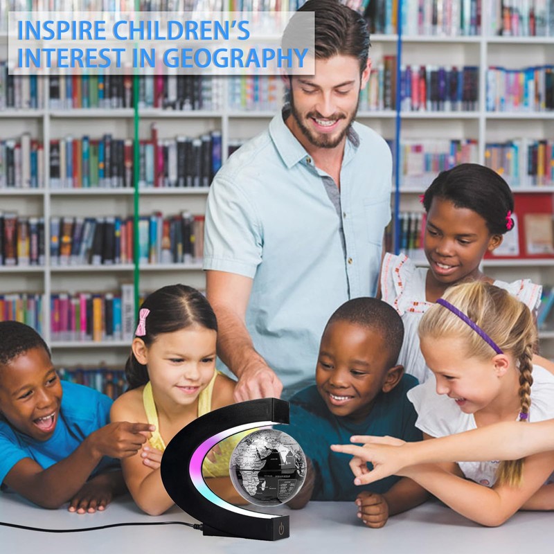 Dracarys ABS Black Floating Globe Premium Quality Ideal for Decoration