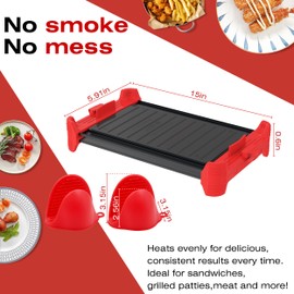 Microwave Sandwich Maker & Grill Cheese Maker | Fast Cooking, Non-Stick, Dishwasher Safe | Perfect for Paninis, Quesadillas, and More | Ideal for College Students & Busy Professionals Red