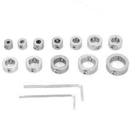 Broco Drill Guide Depth Stop Collars Drill,12pcs 3-16mm Stainless Steel Drill Depth Stop Bit Collar Set Drilling Limit Ring