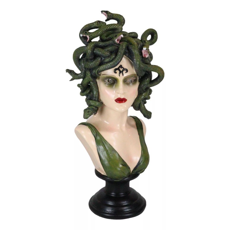 Greek Gorgon Sisters Goddess Medusa With Wild Snake Hair And