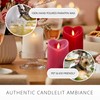 Luminara Flameless Candle Heart Shaped LED Pillar - 3.5" x