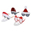 4pcs Santa Claus Cute Christmas Eyeglasses Costume Party Glasses Photography