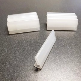 Unbranded [QTY 10] Small Clear Acrylic Name Tag Label Sign Holder 2.5"W x 1"H x .5"D NEW!