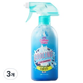 On the Body Let's Wash Your Feet Cotton Foot Shampoo Cooling, 1 Pack, 3 Packs, 510ml / 온더바디 발을 씻자 코튼 풋샴푸 쿨링, 1개입, 3개, 510ml