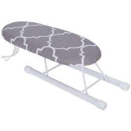 Small Ironing Board, Folding Sleeve Cuffs Collars Ironing Table Space Saving for Home, Craft Room, Travel Use (Classic Grid)